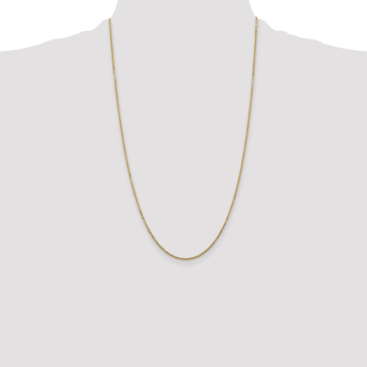 Gold (10K & 14K) Diamond-Cut Cable Chain - 14k Yellow Gold / 26 in / 1.45 mm