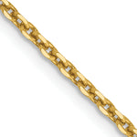 Gold (10K & 14K) Diamond-Cut Cable Chain - 14k Yellow Gold / 16 in / 1.65 mm