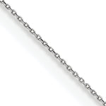 Gold (10K & 14K) Cable Chain - 14k White Gold / 20 in / 0.75 mm