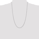 Gold (10K & 14K) Diamond-Cut Cable Chain - 14k White Gold / 26 in / 0.95 mm