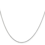 Gold (10K & 14K) Diamond-Cut Round Open Link Cable Chain - 14k White Gold / 14 in / 0.6 mm