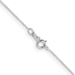 Gold (10K & 14K) Diamond-Cut Round Open Link Cable Chain - 14k White Gold / 14 in / 0.6 mm