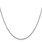Gold (10K & 14K) Diamond-Cut Cable Chain - 14k White Gold / 14 in / 1.45 mm