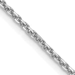Gold (10K & 14K) Diamond-Cut Cable Chain - 14k White Gold / 14 in / 1.45 mm