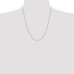 Gold (10K & 14K) Spiga Chain - 14k White Gold / 22 in / 0.85 mm, Spring Ring