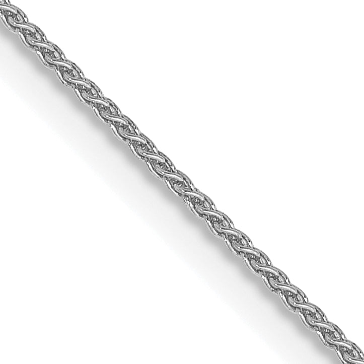 Gold (10K & 14K) Spiga Chain - 14k White Gold / 16 in / 0.85 mm, Spring Ring