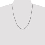 Gold (10K & 14K) Spiga Chain - 14k White Gold / 24 in / 1.05 mm, Spring Ring