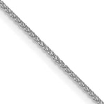 Gold (10K & 14K) Spiga Chain - 14k White Gold / 16 in / 1.05 mm, Spring Ring