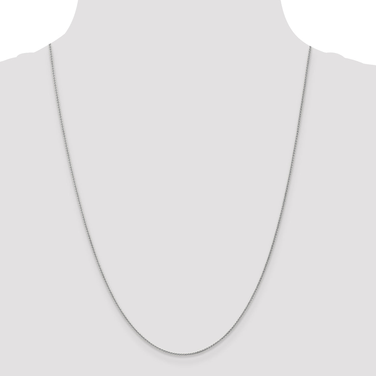 Gold (10K & 14K) Spiga Chain - 14k White Gold / 24 in / 1.05 mm, Lobster
