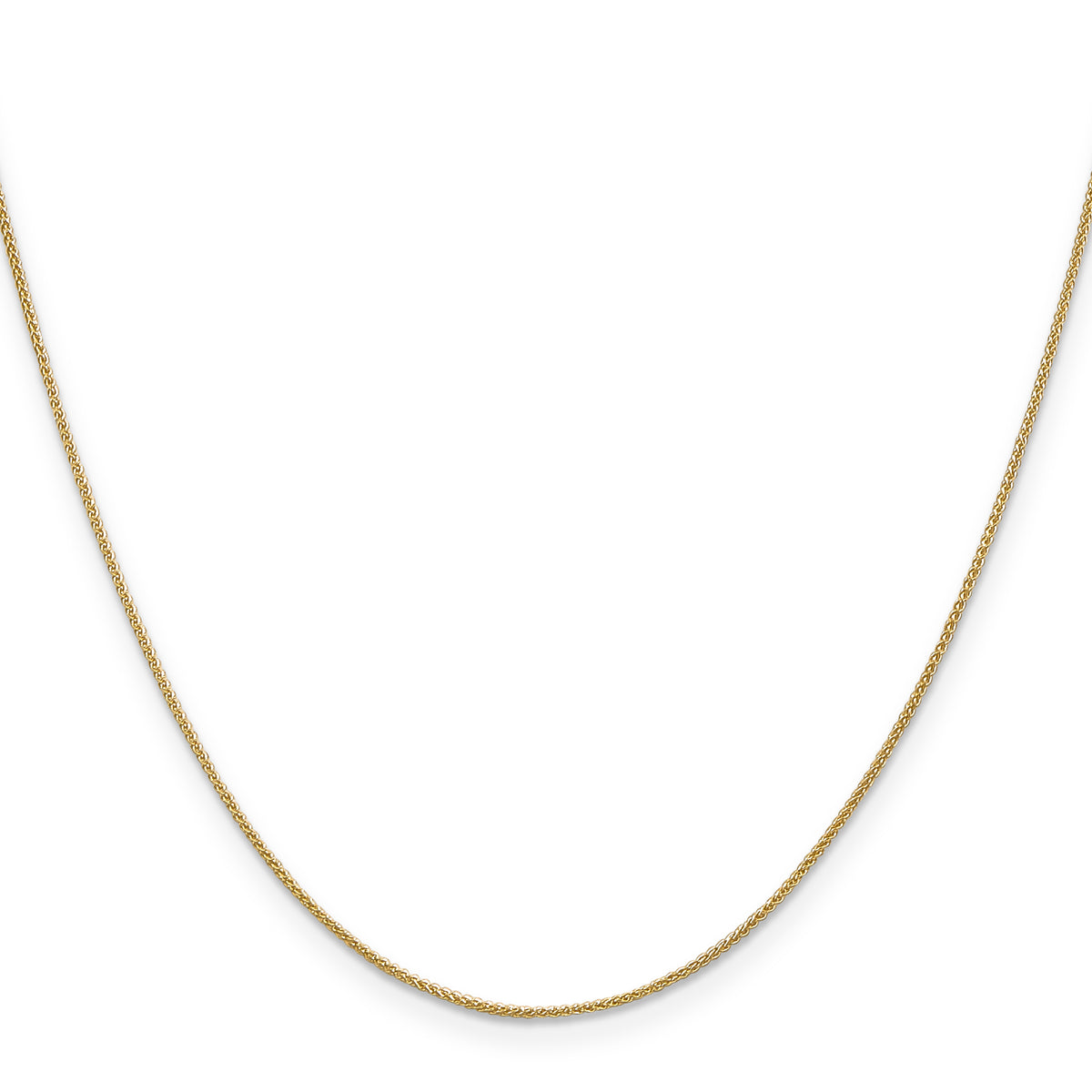 Gold (10K & 14K) Spiga Chain - 14k Yellow Gold / 16 in / 0.85 mm, Spring Ring