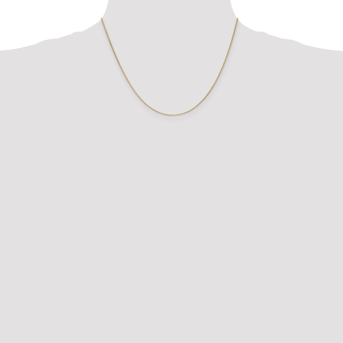 Gold (10K & 14K) Spiga Chain - 14k Yellow Gold / 18 in / 0.85 mm, Spring Ring