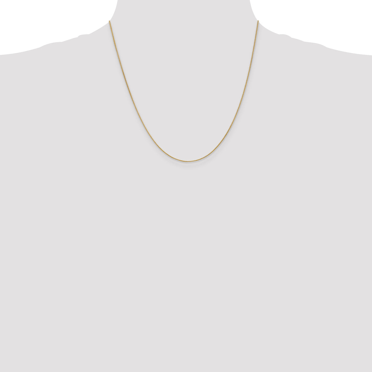 Gold (10K & 14K) Spiga Chain - 14k Yellow Gold / 20 in / 0.85 mm, Spring Ring
