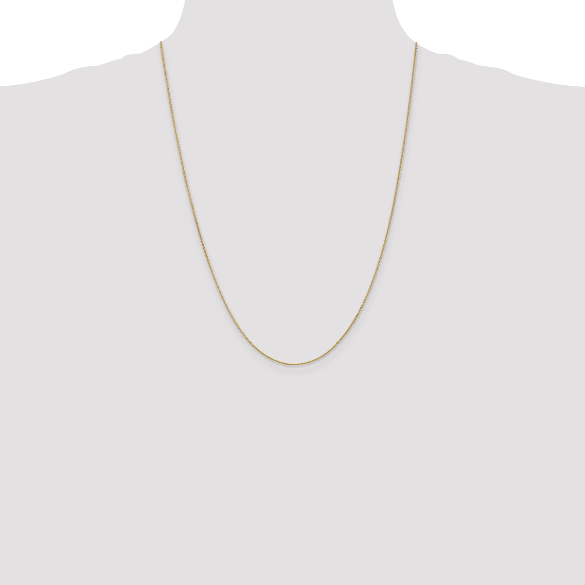 Gold (10K & 14K) Spiga Chain - 14k Yellow Gold / 24 in / 0.85 mm, Spring Ring