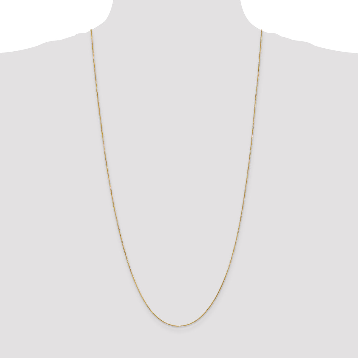 Gold (10K & 14K) Spiga Chain - 14k Yellow Gold / 30 in / 0.85 mm, Spring Ring
