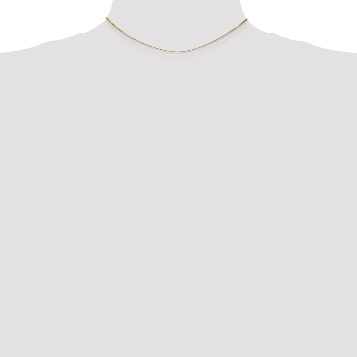 Gold (10K & 14K) Spiga Chain - 14k Yellow Gold / 14 in / 0.85 mm, Lobster