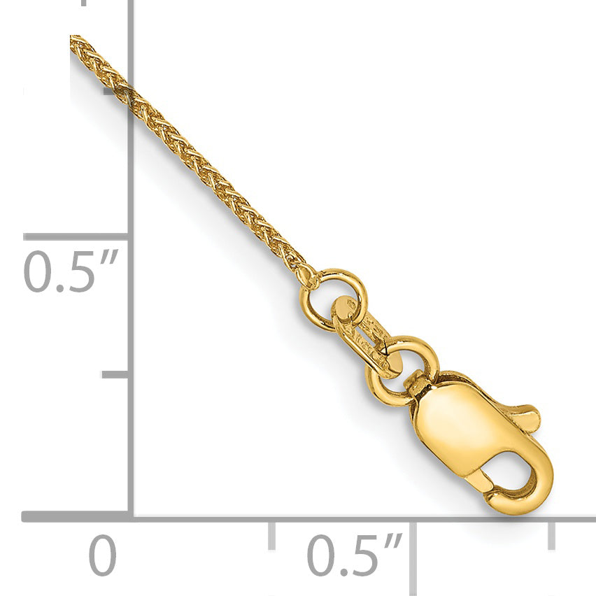 Gold (10K & 14K) Spiga Chain Bracelet - 14k Yellow Gold / 6 in / 0.85 mm