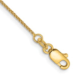 Gold (10K & 14K) Spiga Chain Anklet - 14k Yellow Gold / 9 in / 0.85 mm