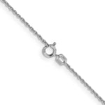 Gold (14K & 10K) Baby Rope Chain - 14k White Gold / 16 in / 1.1 mm