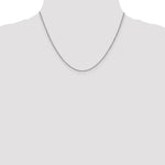 Gold (14K & 10K) Baby Rope Chain - 14k White Gold / 18 in / 1.1 mm