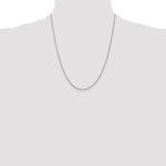 Gold (14K & 10K) Baby Rope Chain - 14k White Gold / 22 in / 1.1 mm
