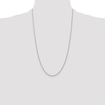 Gold (14K & 10K) Baby Rope Chain - 14k White Gold / 26 in / 1.1 mm
