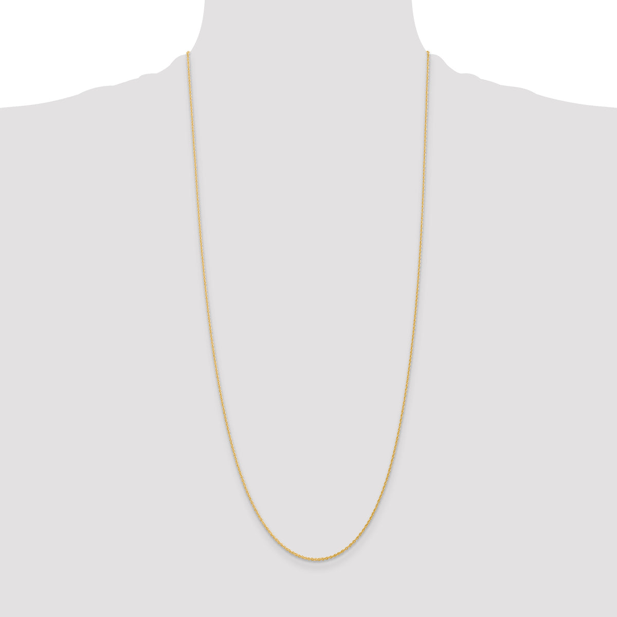 Gold (14K & 10K) Baby Rope Chain - 14k Yellow Gold / 30 in / 1.1 mm