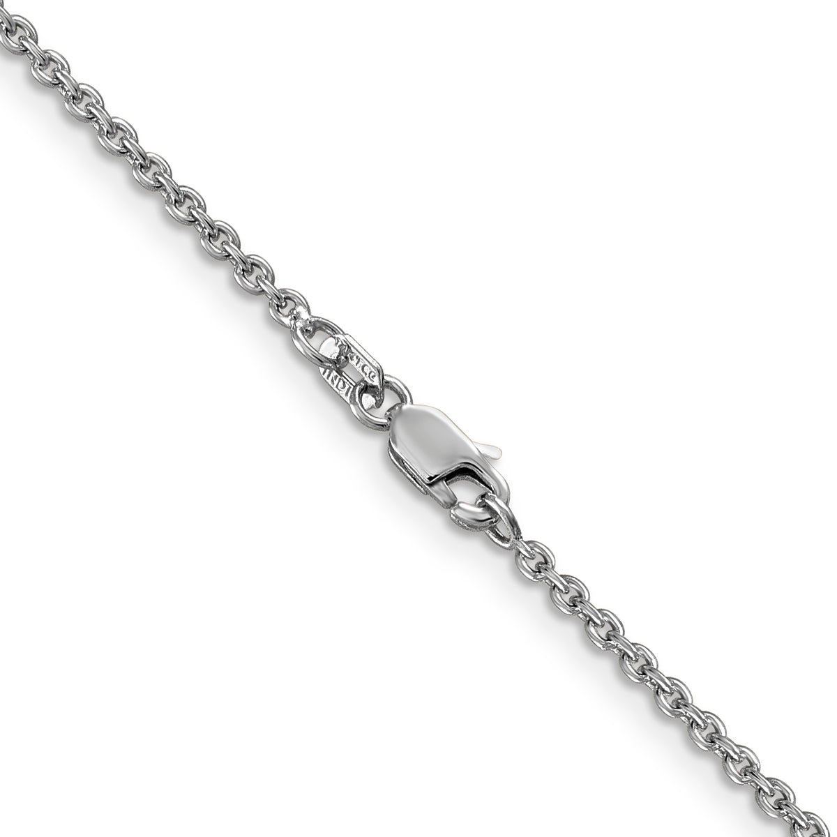 Gold (10K & 14K) Forzantina Cable Chain - 14k White Gold / 16 in / 1.8 mm