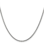 Gold (10K & 14K) Forzantina Cable Chain - 14k White Gold / 16 in / 2.2 mm