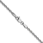 Gold (10K & 14K) Forzantina Cable Chain - 14k White Gold / 16 in / 2.2 mm