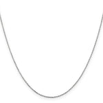 Gold (10K & 14K) Diamond-Cut Cable Chain - 14k White Gold / 14 in / 0.8 mm, Lobster