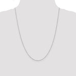 Gold (10K & 14K) Diamond-Cut Cable Chain - 14k White Gold / 24 in / 0.8 mm, Lobster