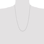 Gold (10K & 14K) Diamond-Cut Cable Chain - 14k White Gold / 26 in / 0.8 mm, Lobster