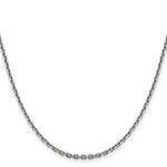 Gold (10K & 14K) Diamond-Cut Cable Chain - 14k White Gold / 16 in / 2.5 mm