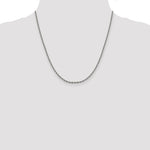 Gold (10K & 14K) Diamond-Cut Cable Chain - 14k White Gold / 20 in / 2.5 mm