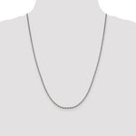Gold (10K & 14K) Diamond-Cut Cable Chain - 14k White Gold / 24 in / 2.5 mm