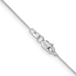 Gold (10K & 14K) Diamond-Cut Round Open Link Cable Chain - 14k White Gold / 16 in / 0.65 mm