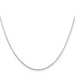 Gold (10K & 14K) Diamond-Cut Round Open Link Cable Chain - 14k White Gold / 14 in / 0.8 mm