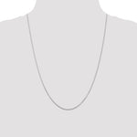 Gold (10K & 14K) Diamond-Cut Round Open Link Cable Chain - 14k White Gold / 24 in / 0.8 mm