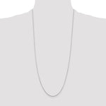 Gold (10K & 14K) Diamond-Cut Round Open Link Cable Chain - 14k White Gold / 30 in / 0.8 mm