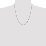 Gold (10K & 14K) Diamond-Cut Round Open Link Cable Chain - 14k White Gold / 22 in / 1.4 mm