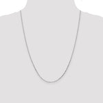 Gold (10K & 14K) Diamond-Cut Round Open Link Cable Chain - 14k White Gold / 24 in / 1.4 mm