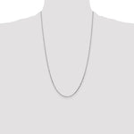 Gold (10K & 14K) Diamond-Cut Round Open Link Cable Chain - 14k White Gold / 26 in / 1.4 mm