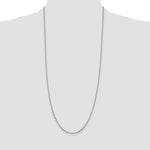 Gold (10K & 14K) Diamond-Cut Round Open Link Cable Chain - 14k White Gold / 30 in / 1.8 mm