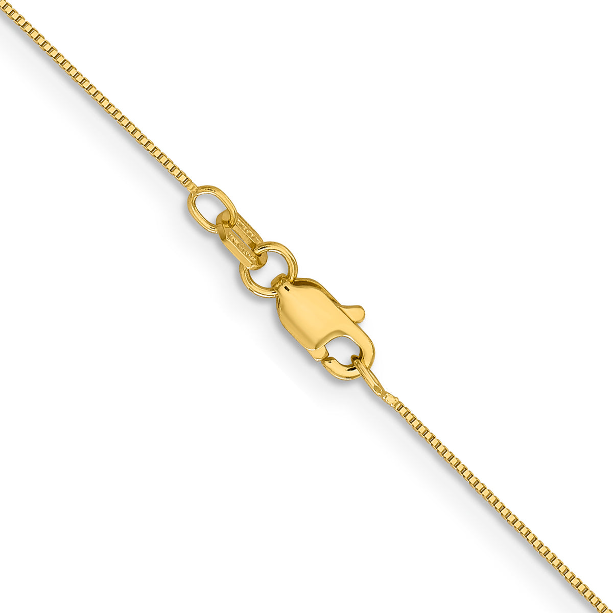 Gold (10K & 14K) Box Chain - 14k Yellow Gold / 13 in / 0.5 mm, Lobster