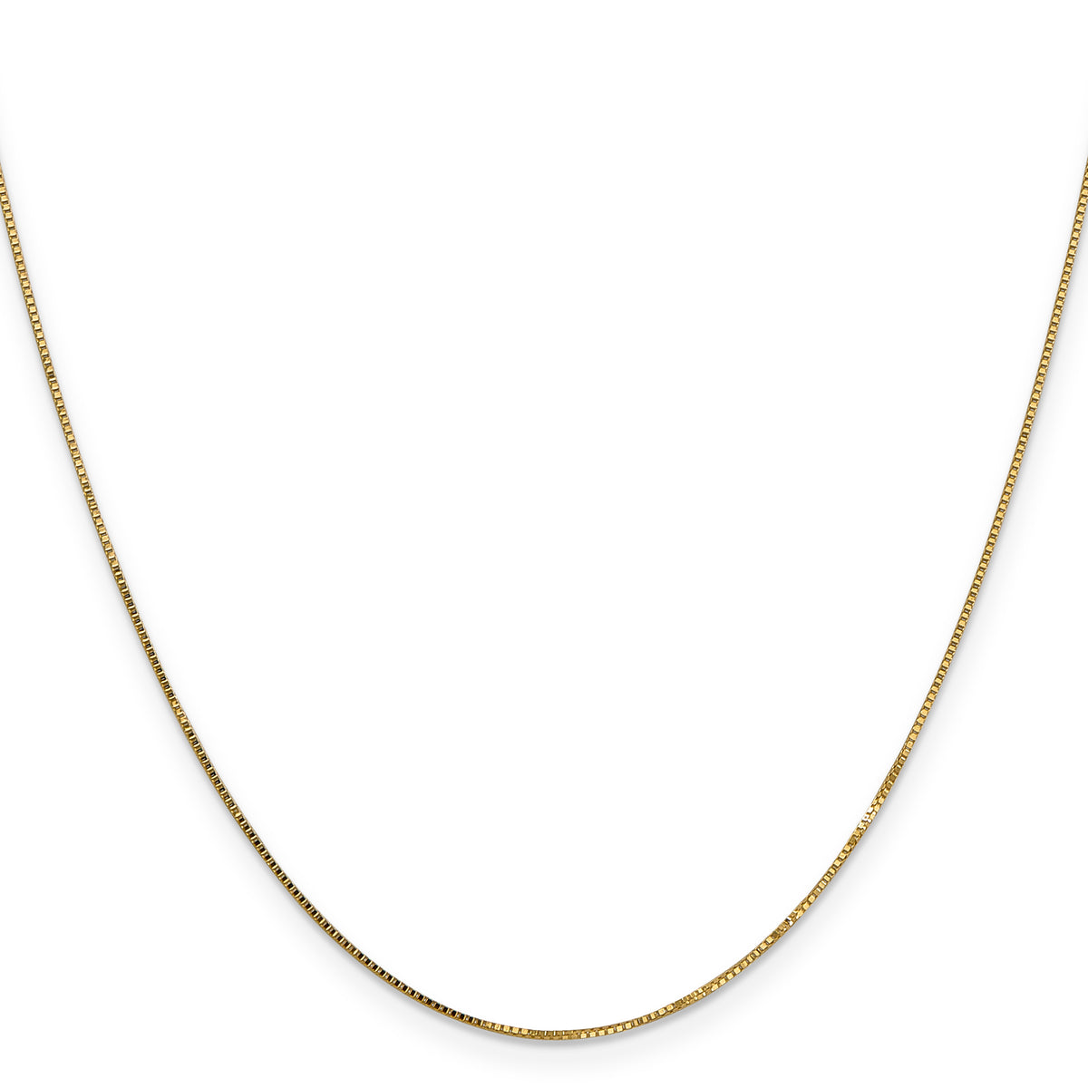 Gold (10K & 14K) Box Chain - 14k Yellow Gold / 14 in / 0.7 mm, Spring Ring