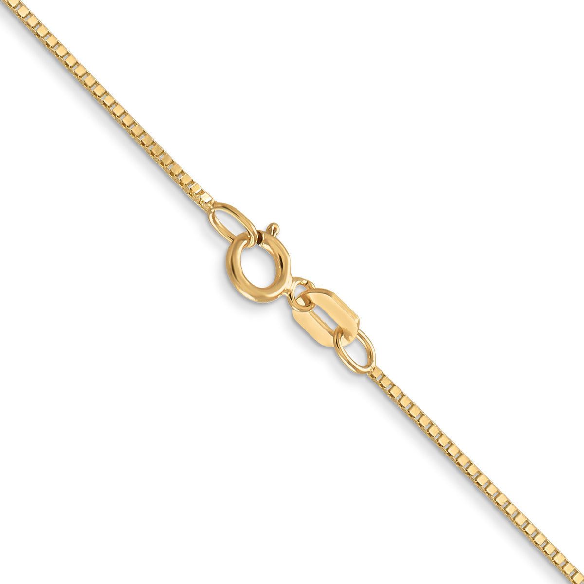 Gold (10K & 14K) Box Chain - 14k Yellow Gold / 14 in / 0.7 mm, Spring Ring