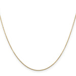 Gold (10K & 14K) Diamond-Cut Round Open Link Cable Chain - 14k Yellow Gold / 14 in / 0.8 mm
