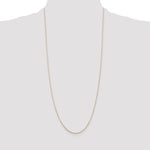 Gold (10K & 14K) Diamond-Cut Round Open Link Cable Chain - 14k Yellow Gold / 30 in / 0.8 mm