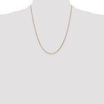 Gold (10K & 14K) Diamond-Cut Round Open Link Cable Chain - 14k Yellow Gold / 22 in / 1.4 mm