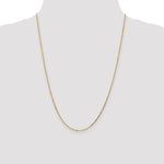 Gold (10K & 14K) Diamond-Cut Round Open Link Cable Chain - 14k Yellow Gold / 24 in / 1.4 mm